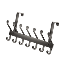 Hook behind door coat hanger seamless storage door back type no punching door clothes hanger coat hook 2110