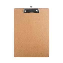 a4 file plywood thickened A4 wooden clip writing plywood stationery writing board plywood backing board wooden transparent plate clip student test paper hotel menu clip office supplies conference room folder