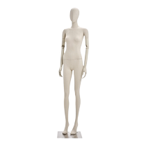 High-end flat body model props womens clothing doll flat chest half body window mannequin clothing store display stand full body