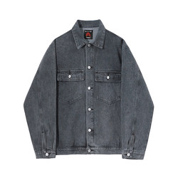 MRCYC Denim Jacket Men's Spring and Autumn Style Korean Style Loose and Versatile Lapel Work Jacket Top