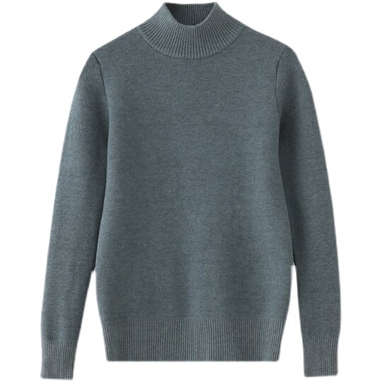 Half turtleneck thickened one-piece velvet slim fit bottoming shirt