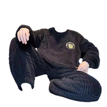 Coral Fleece Mens Sleepwear Mens Spring Autumn Winter New Plus Suede Thickened Teens Winter home clothes