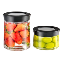 Japan Asvel glass sealed jar honey bottle jam bottle milk powder jar snack storage jar lemon wine bottle