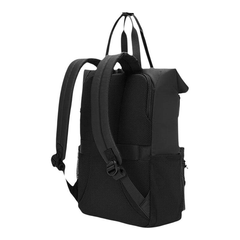 Skechers backpack, same style for men and women, black commuter bag, portable notebook, large capacity computer bag, student school bag