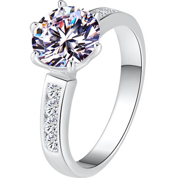 Imported one carat pt950 diamond ring with certificate