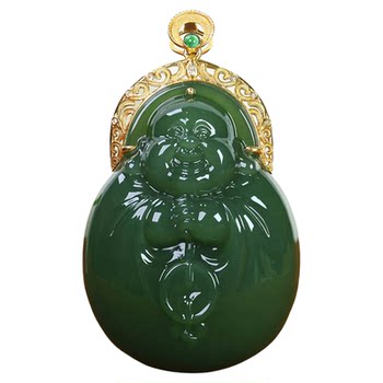 Original design jade gold inlaid jade necklace for my wife