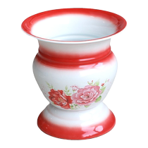 Adult enamel urinal elderly urine bucket deodorant thickened old-fashioned urinal with lid household pregnant womens high-footed spittoon jar for women