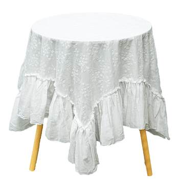 French retro pure white lace tablecloth rectangular round dining table coffee table cloth romantic ins style cover towel cloth French retro pure white lace tablecloth rectangular round dining table coffee table cloth romantic ins style cover towel cloth