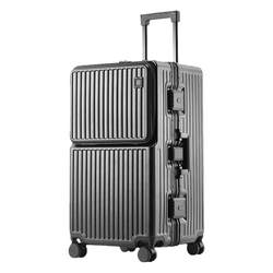 LD/Rusidi front opening suitcase women's large capacity trolley case multifunctional password suitcase men's PC