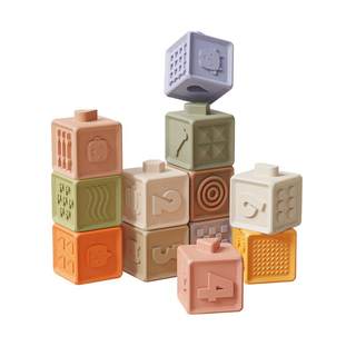 Ying's baby soft rubber building blocks jenga toy