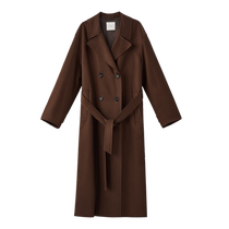 Xin Zhileis same style] INSIS FEMME Nordic style new style lapel double-breasted long windbreaker jacket for women