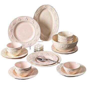 52-piece ceramic dish set | over 7,000 additional purchases