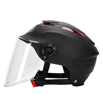 Summer sun protection half-cover electric vehicle helmet
