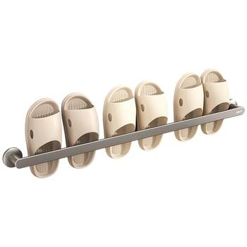 Delixi punch-free bathroom space aluminum slipper rack
