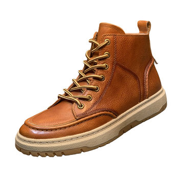 British style martin boots high top genuine leather trendy sneakers