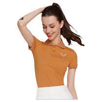Callaway Golf Clothing Womens Summer Womens Short-Sleeved Sports Lapel POLO Shirt Fashion T-Shirt