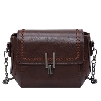 Retro new trendy chain versatile ins small square bag