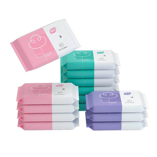 Small bag of baby wet wipes portable and carry-on hand