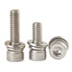 304 stainless steel hexagon combined cylindrical head screw