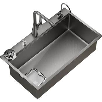 Jidao d8pro left lower water slag collecting kitchen large single tank