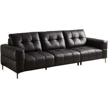 Quanyou home retro leather sofa