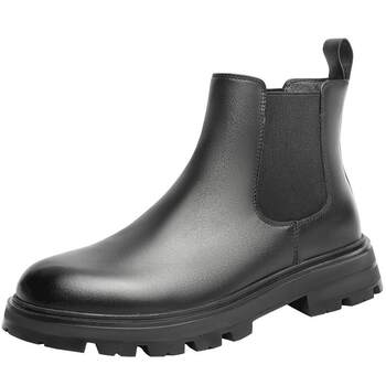 Belle men's chelsea boots plush thick soles for increased height