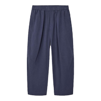 COS Mens Casual Fit Wide-Leg Cotton and Linen Blend Pleated Trousers 2024 New Product 1206181002