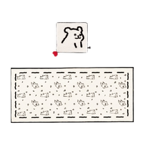 Lying Island Line Puppy Co-branded Blanket Gift Series Office Nap Blanket Sofa Blanket Dormitory Blanket