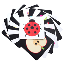 Black and white card baby early education card newborn visual stimulation card 0 to 3 months baby chasing toys 2430
