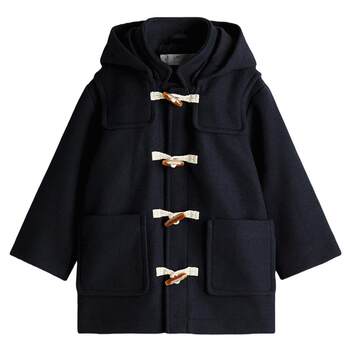 Hm children's clothing children's boys' coat warm outdoor single-breasted duffle coat 1242008