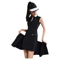 T European Tour Golf Womens Dress 24 Summer Thin Dry Comfortable Sports Long Skirt Detachable Womens Skirt