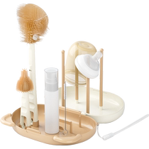 Baby bottle cleaning brush newborn special brush portable bottle brush set storage box bottle brush artifact