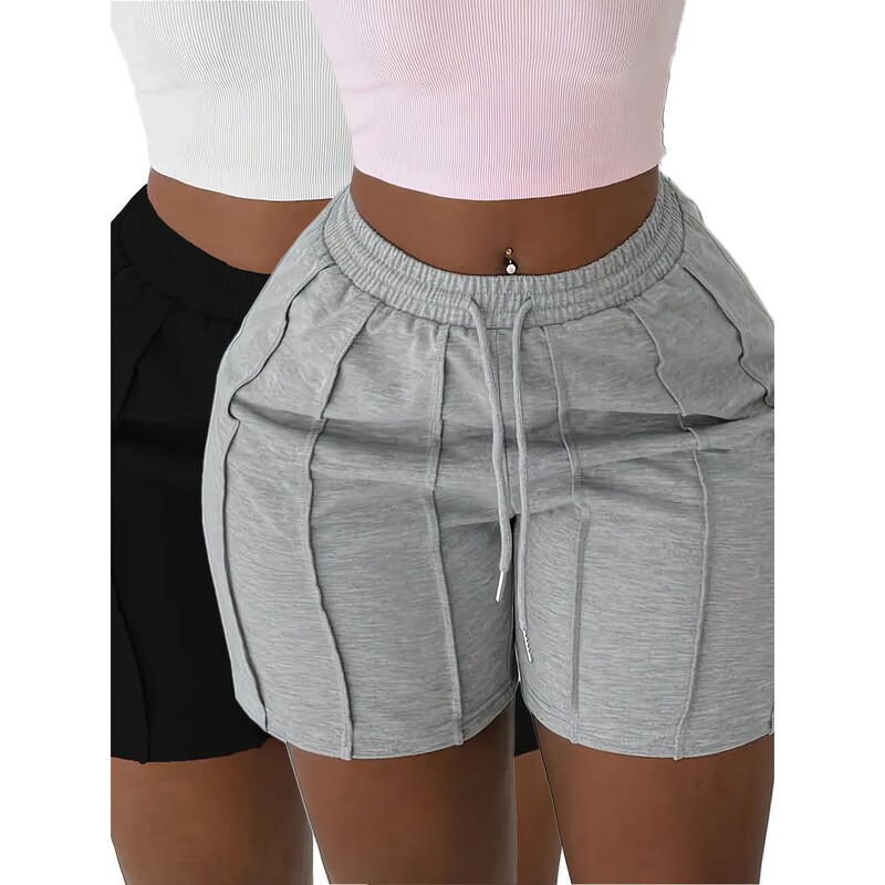 Z 19852 Drawstring Waist Shorts Sports Shorts Amazon Cross-Border Europe and America