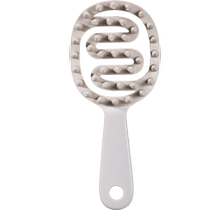 FaSoLa long handle massage shampoo hair clean scalp massage anti-itch household comb womens silicone shampoo brush bone comb