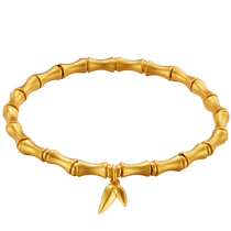 Vegetable 100 Jewelry Ancient Method Gold Bracelet Womens New Foot Gold Bamboo Festival Hand Strings Bracelet Handmade Accessories