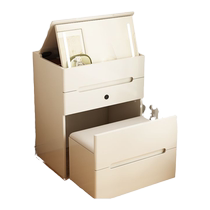 Signmaker solid wood dresser small bedroom modern simple small apartment flip dresser bedside storage cabinet integrated