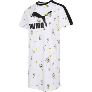 Puma/彪马官方正品夏季新款女士印花透气针织运动连衣裙532044-02