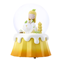 Zaner jarll music box White Night Fairy Tale Blue House Ladys Afternoon Tea Quiet Lemon Music Box Gift for Girls
