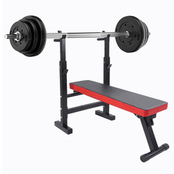 Household Multifunctional Weightlifting Bed, Squat Bench Press Rack, Barbell Bed Set, Folding Dumbbell Bench, Sports Fitness Equipment
