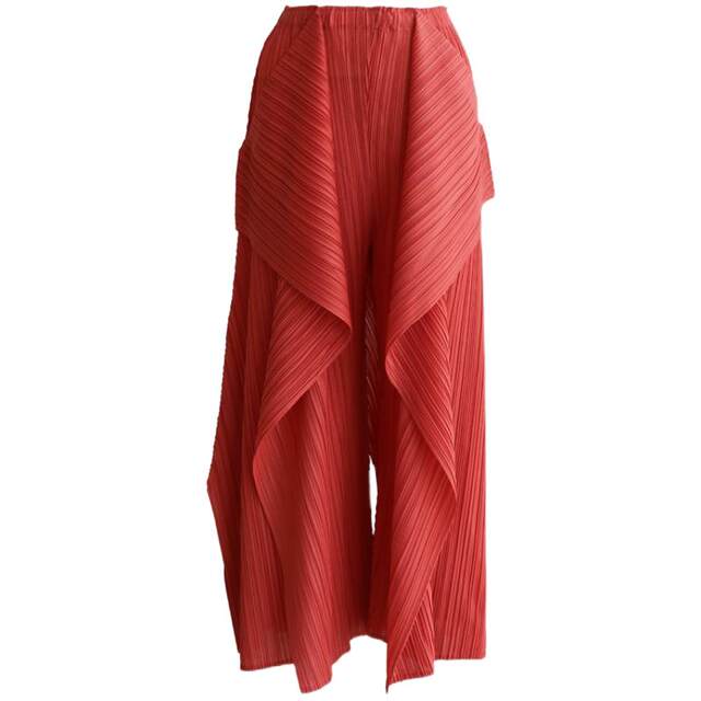 ORSO ແບບຈີນໃຫມ່ pleated kelp culottes ສໍາລັບແມ່ຍິງທີ່ມີແບບຈີນ