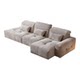 Fully removable and washable chenille velvet corner chaise sofa