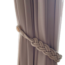 Curtain tie rope hand-woven French high-end tie tie light luxury high-end pair of strong magnetic buckles