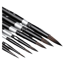Black Swan Watercolor Pen Digital Oil Painting Brush No. 6 No. 8 Brush Animal Hair Oil Painting White Swan Morandi Brush Red Fat Man Art Special Hook Line Solid Gouache Hard Travel Pigment Chinese Painting