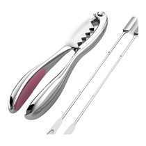 German 304 stainless steel crab-eating tool special artifact three-piece set of eight-eating crab clamps hairy crab clamps for home