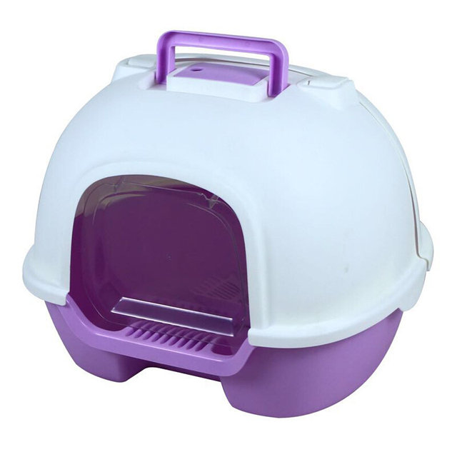 Cat litter box enclosed fully anti-splash cat litter box deodorant cat sand box cat ສະຫນອງຫ້ອງນ້ໍາ cat ຂະຫນາດໃຫຍ່ແລະຂະຫນາດກາງ