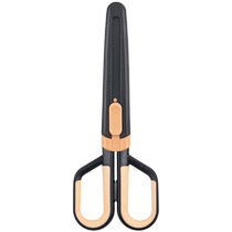 Unboxing express scissors two-in-one utility knife carving knife household small handmade scissors fizz Teflon non-stick non-stick office scissors safety student special unboxing knife with protective cover