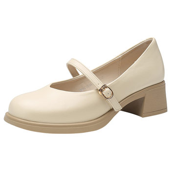 Dadong fashionable casual thick heel round-toe mary jane shoes
