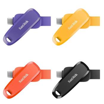 Sandisk flagship store genuine typec dual-interface usb flash drive for mobile phone and computer dual-use usb flash drive for huawei apple memory expansion