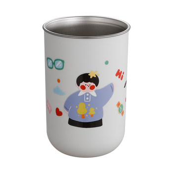 Family of three mouthwash cups children's cartoon toothbrushing cups