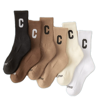 5 pairs of socks with shark pants for women autumn and winter velvet thickened towel bottom sports stockings stockings